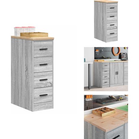 Armoire de rangement de garage sonoma gris 30x51x85 cm bois pin - Armoire De Rangement De Garage - Armoires De Rangement De Garage - Armoire - Armoire De Garage (1/5)