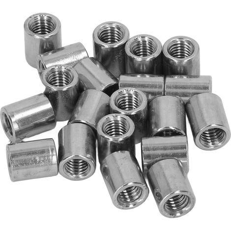 Kit de 20 écrous de raccordement filetés femelles M8 en acier inoxydable robuste pour réparation (1/5)