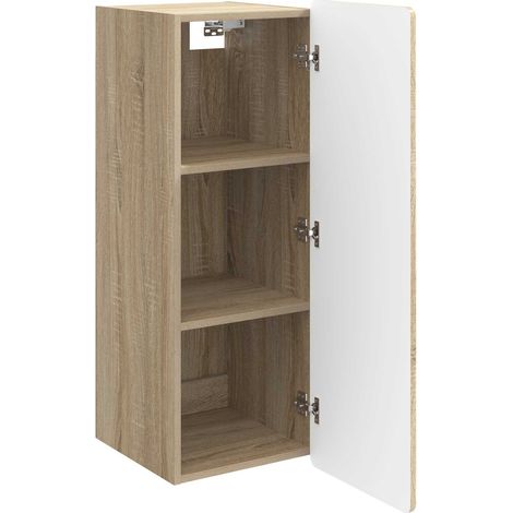 Armadietto a muro Mobiletto a muro Rovere Sonoma 33 x 34,5 x 94 cm DAS252713 (1/5)