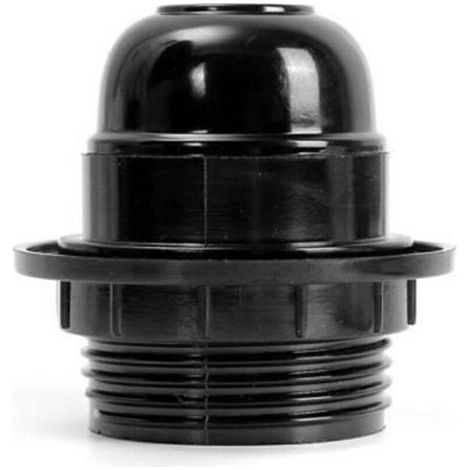 4 pièces Support d'ampoule - Pour ampoule E27 - Douille pratique - Adaptateur en plastique pour abat-jour（Noir） (1/4)
