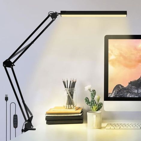 Lampe de Bureau LED, 10W Lampe Bureau Architecte 3 Température de Couleur 10 Luminosité