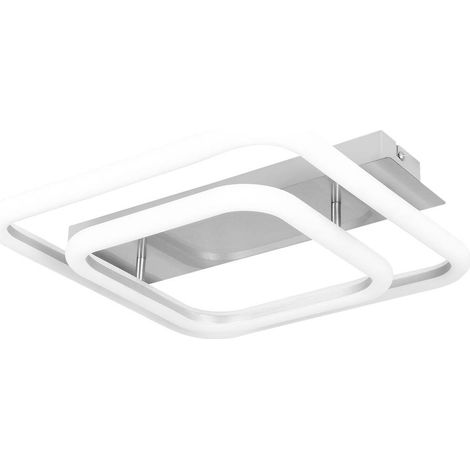 Plafonnier carré LED 33W chrome satiné Rabalux Fandral (1/5)