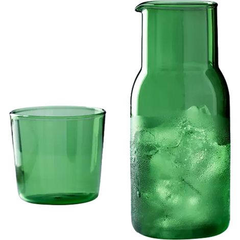 Ensemble Bedside verre vert - conception innovante pour bureau - qualité professionnelle - utilisation confortable assurée (1/5)