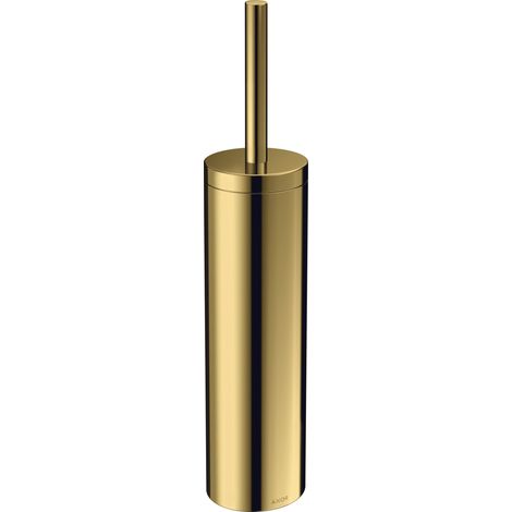 Support pour brosse de toilette Axor Uni Circular fixation murale, finition or poli (1/2)