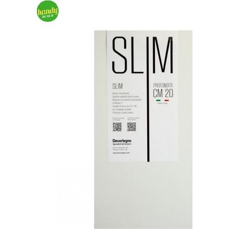 Mensola Decorlegno slim bianco 60 x 20 x 1,8 cm