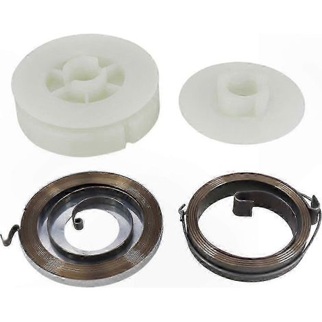 Poulie de démarreur pour tronçonneuse à double ressort compatible avec les moteurs 45cc, 52cc et 58cc (1/5)