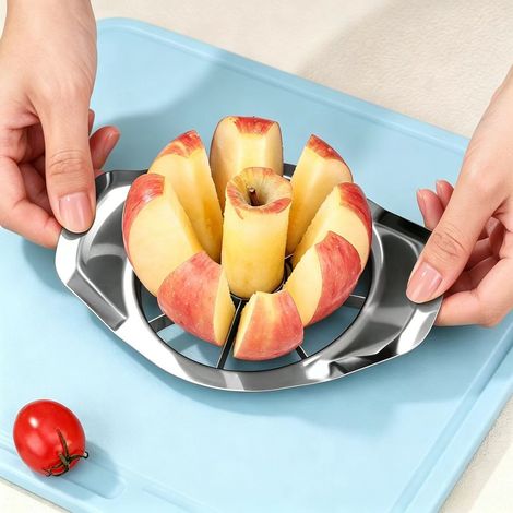 JSSEVN-Coupe Pomme Acier Inoxydable,Trancheuse de Pomme,Vide Pommes Inox Couper Poires,Pèle-Découpe-Epluche Pomme-Enleve Trognon (1/5)