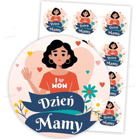 Autocollants pour la fête des mères
