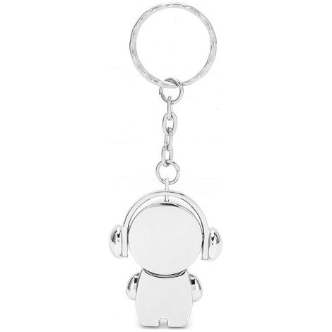Clé USB 2.0 pour voiture, motif dessin animé, en métal, accessoire informatique, argent clair de lune, 64 Go