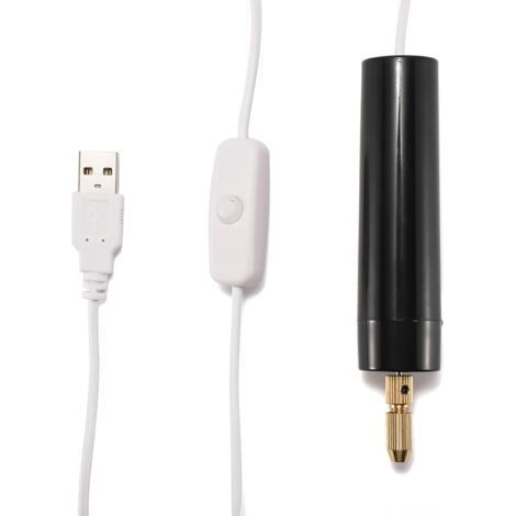 Mini Perceuses électriques Portablesc,Mini Perceuse à Main Artisanale Rechargeable 5V avec Forets et Clé,0,7 à 1,2 mm Perceuse électrique USB pour la Fabrication de Bijoux (1/5)