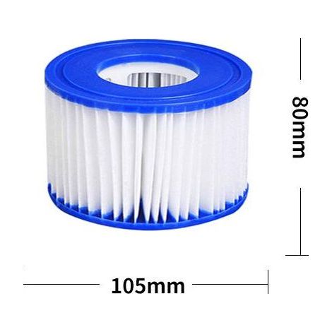Cartouche filtrante gonflable pour piscine BESTWAY VI, 80 x 105 mm, lot de 2-AquaForge (1/3)