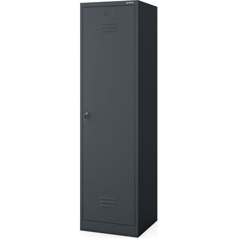 Armoire d’entretien métallique AGNES, 500 x 1850 x 500 mm, anthracite