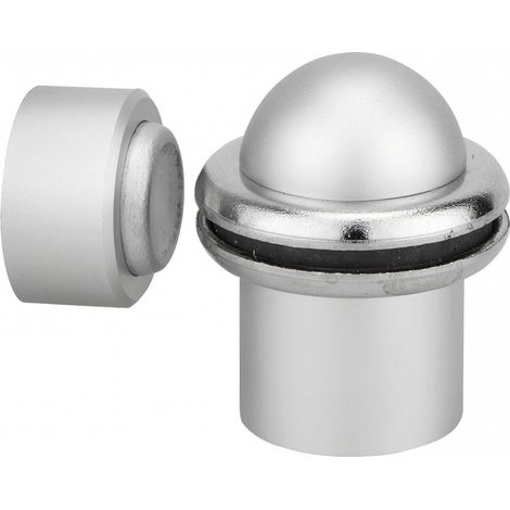 Fermaporta magnetico da pavimento e parete Ø 30 x 50 mm, alluminio satinato – THIRARD (1/2)