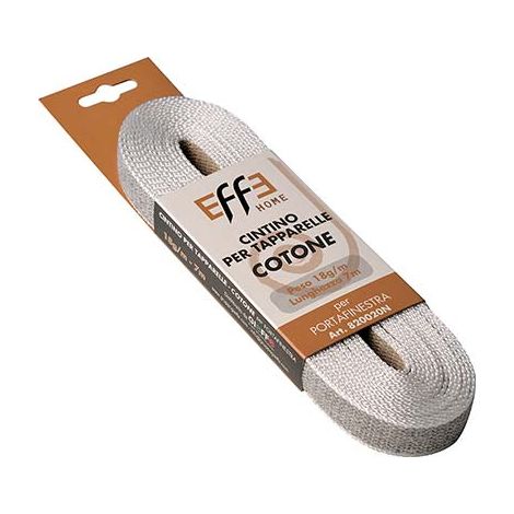 CINTINO AVVOLGIBILI COTONE AVANA/GRIGIO - MM 22 GR/MT 18 MT  7- 12 pezzi
