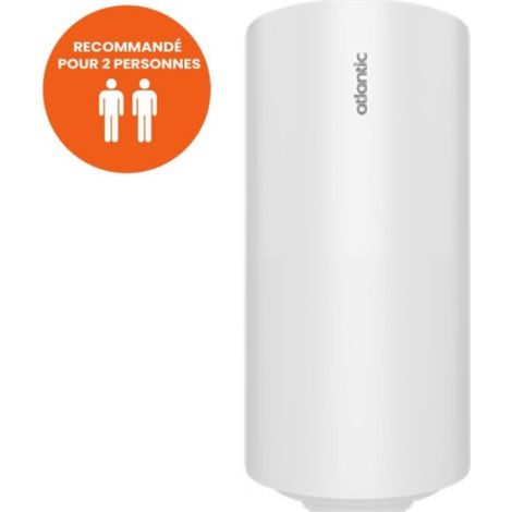 [JAMAIS UTILISE] Chauffe-Eau Électrique 100L ATLANTIC Chaufféo Plus Stéatite Vertical Mural Monophasé - 053015