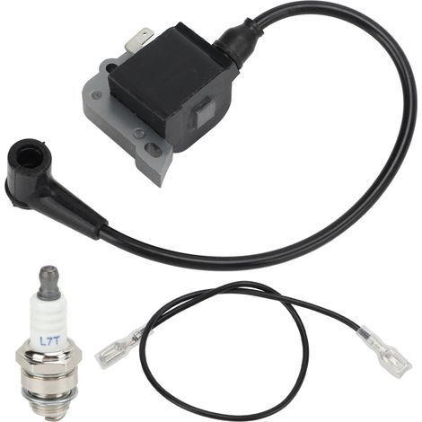 Lot de 2 bobines d'allumage compatibles avec tronçonneuses Husqvarna 55, K650 et K700, remplace la référence 544018301, réponse rapide pour allumage fiable. (1/5)