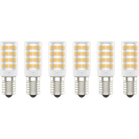 Ampoules LED E14, 5W (Équivalent à 50W), Blanc Chaud (3000K), AC220-240V, Sans Scintillement, Non Dimmable, 300 Lumens, IRC80, Pack de 6 - (Blanc Chaud, 5W) [Classe énergétique A+] (1/5)