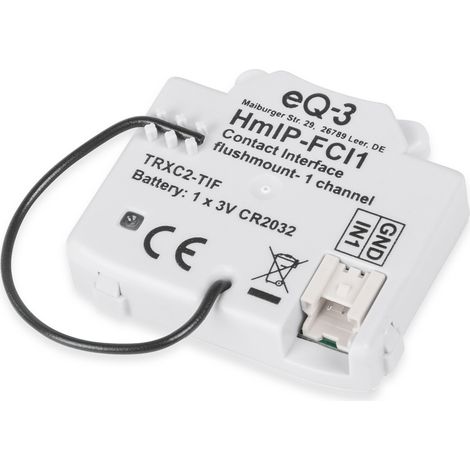 HOMEMATIC IP Smart Home 153489A0 Kontakt-Schnittstelle, Unterputz, 1-fach