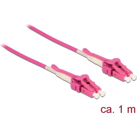 Delock Cable de fibra Ã³ptica LC  LC multimodo OM4 Uniboot 1 m
