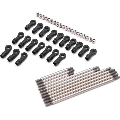 Biellette de direction métallique avec rotule pour voiture RC Traxxas TRX4, empattement 324 mm, échelle 1/10 (1/5)
