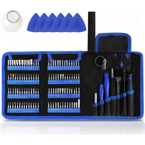 Tournevis De Précision - 126 Pièces - Pointes Magnétiques Acier Trempé 62 HRC - Compatible MacBook Pro Air iPhone iPad PC Portable Lunettes - Kit Réparation Électronique