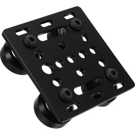 Poulie en Aluminium Noir pour Imprimante 3d Compatible Profil Européen 2020 avec Plaque de Support Solide et Roues en V pour Montage Facile (1/5)