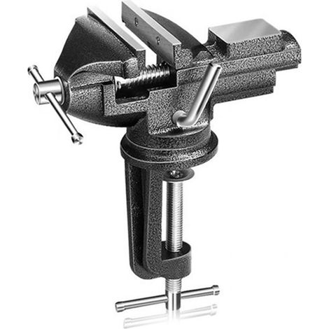Étau rotatif 360° avec ouverture 73mm, mâchoires 80mm/3,15in, acier moulé 1,81kg/3,99lb, outil de serrage d'établi (1/5)