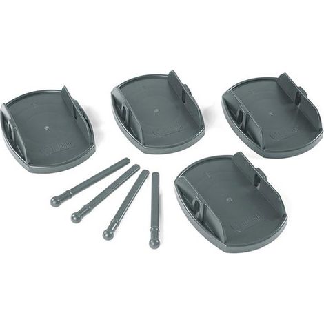 Basi antisprofondamento grigio 4 pezzi Fiamma