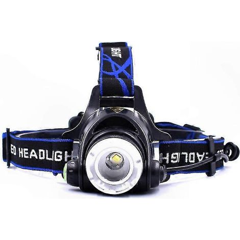 Wiederaufladbare LED-Stirnlampe mit induktiver Ladefunktion, Arbeitsleuchte mit Zoom, für Radfahren und Outdoor-Aktivitäten (1/4)