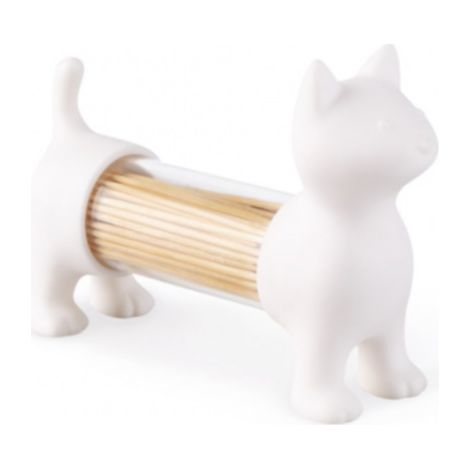 Zahnstocherhalter und Salz- und Pfeffermühle Weißer Kater - Balvi