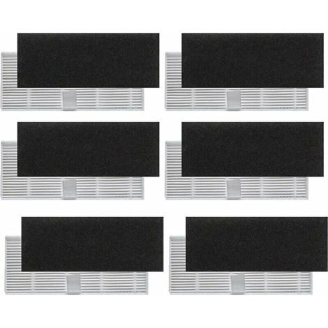 Filtre Hepa de rechange pour aspirateur robot Proscenic 850T 12-Pack (1/2)