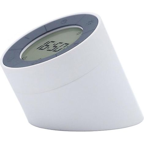 Réveil multifonctionnel minimaliste et créatif avec veilleuse blanche (1/5)