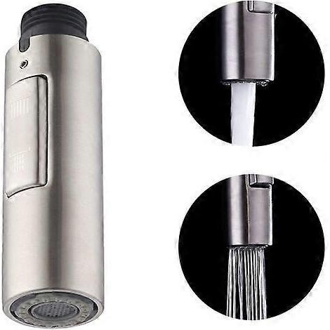 Buse de remplacement pour robinet de cuisine, douchette, tête de robinet universelle amovible G1/2 en acier inoxydable 304 (1/4)
