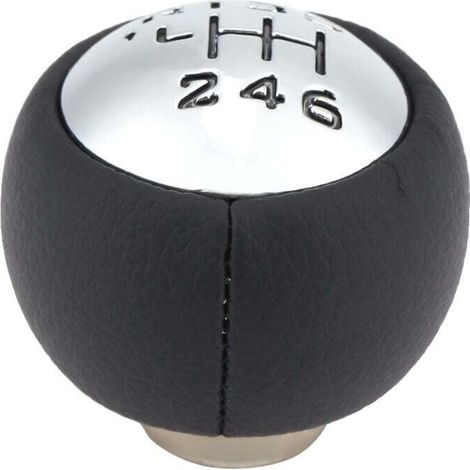 Pommeau Levier Vitesse, Pommeau de Vitesse 6 Vitesses, Boule de Vitesse, Tête de Levier de Vitesse Manuelle de Remplacement pour 307 308 3008 407 5008 807 C3 C4 C8 (1/4)