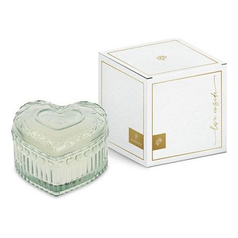 Cupido&Co. Candela Cuore Vetro Salvia Profumata con Scatola (1/2)