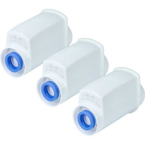 vhbw 3x Water Filter compatible with Bosch VeroCafeLattePro TES 515 Serie Coffee Machine, Espresso Machine - White