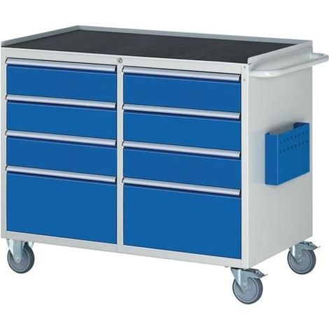 Werkstattwagen Metallablage H975xB1145xT650mm lichtgrau/blau RAU (1/2)