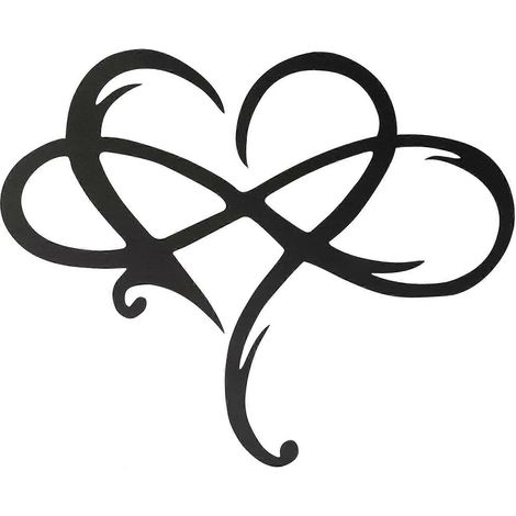 Personalisierte Herz-Wanddeko, Kunstdeko, Liebeszeichen, Herz-Wanddeko, Metallskulpturen für Schlafzimmer, Wohnzimmer, modernes Zuhause (1/5)