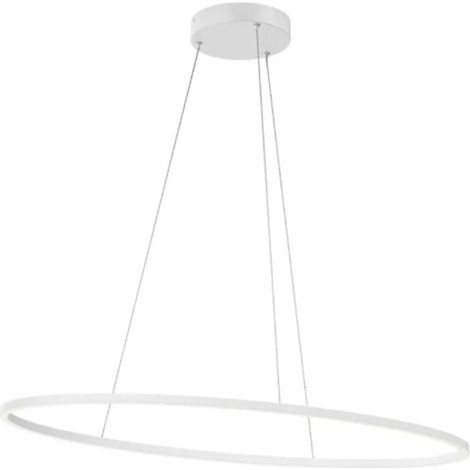 Lampadario moderno redo group leo 01 3337 led cct bianco dimmerabile alluminio