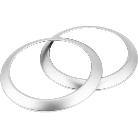 2 Garnitures d’aération latérale en anneau pour Mercedes Classe E W213 16-18, cadre de bouche d’air en chrome (1/5)