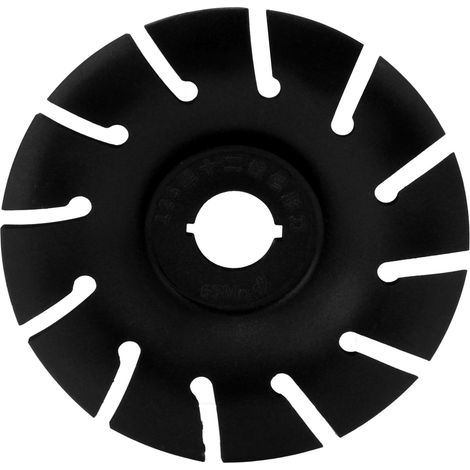 Disque à bois 125mm en acier inoxydable 12 dents pour meuleuse d'angle, accessoire de façonnage noir (1/5)