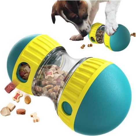 Juguete educativo para perros, pelota ajustable con premios, comedero lento resistente a las mordeduras, medianos y grandes (1/5)
