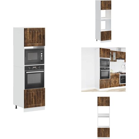 Armoires de four 2 pcs Kalmar chêne fumé bois d'ingénierie - Armoire De Four - Armoires De Four - Unité De Four - Unité De Four De Cuisine (1/5)