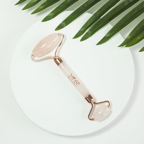 Rullo viso antistress in quarzo rosa Yeye (1/5)