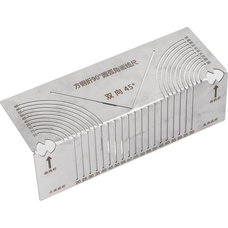 Outil de marquage à angle de 90°, règle auxiliaire pour la coupe et le soudage de tubes en acier inoxydable (1/5)