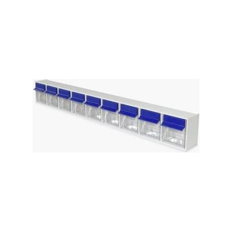 Hünersdorff 460300 Cassetta impilabile da magazzino MultiStore (L x L x A) 64 x 601 x 76.5 mm Grigio luminescente 1 pz. (1/4)