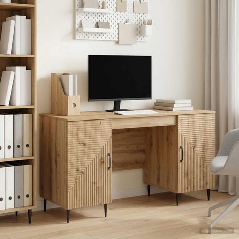 vidaXL Scrivania Rovere Artigianale Legno ingegnerizzato (1/5)