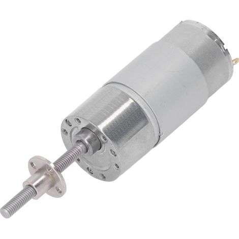 Moteur à engrenages à vis sans fin autobloquant à courant continu avec bride M6, filetage d'arbre rotatif, réducteur de vitesse, 12 V CC, 35 tr/min (1/5)