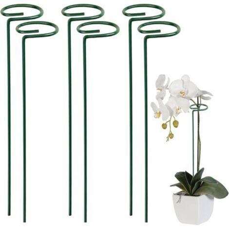 Plantes Enjeu De Soutien, Jardin en Métal Plant Stake, Plantes Verticales Grimpant Soutien Bague De Support De Plante Demi-Tour Vert, pour Plantes, Jardin, Poivrons, Vignes, Pivoines Attendre-INHHUB (1/5)