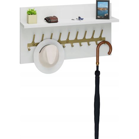 Kleiderbügel Loft 70 cm – Gold + Weiß, robust und stilvoll (1/5)